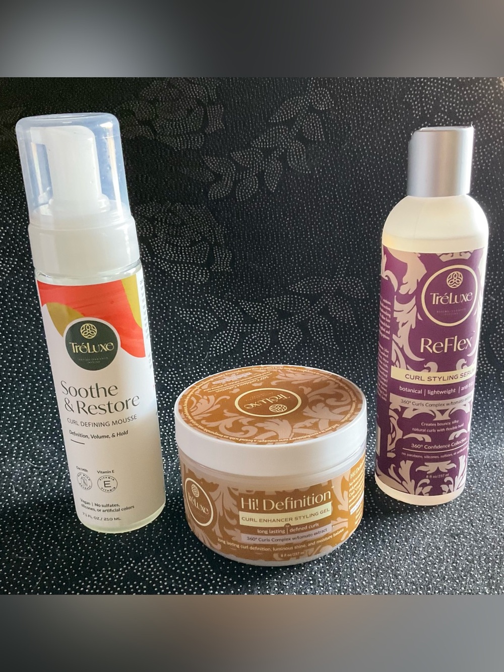 Treluxe Curly Hair Trio ~3 Full Size Hair Products - Picture 2 of 3